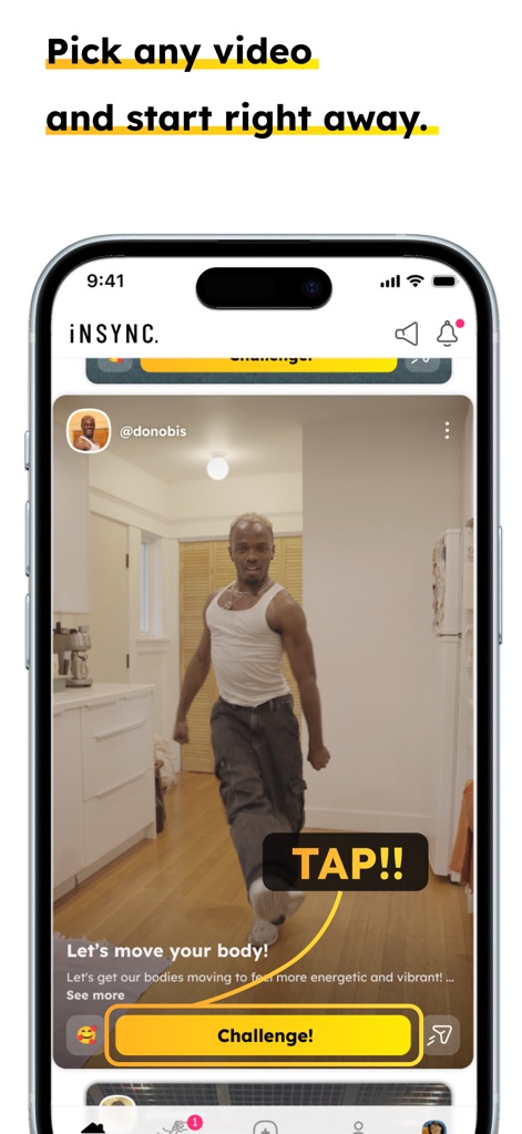iNSYNC - Dance to Any Video - Sports App | MWM
