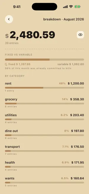 pagu — expense tracker screenshot 3