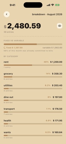 pagu — expense tracker Screenshot 3 of 6