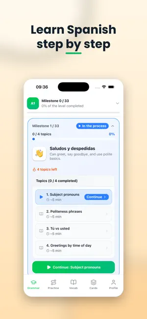 Lumi: Learn Spanish screenshot 1