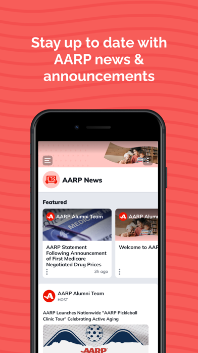 AARP Alumni Network Screenshot