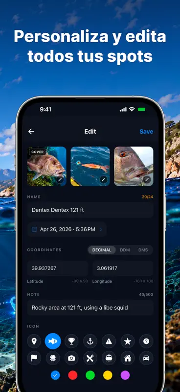 Capta: Pesca GPS, Mapa y Clima screenshot 10 of 10
