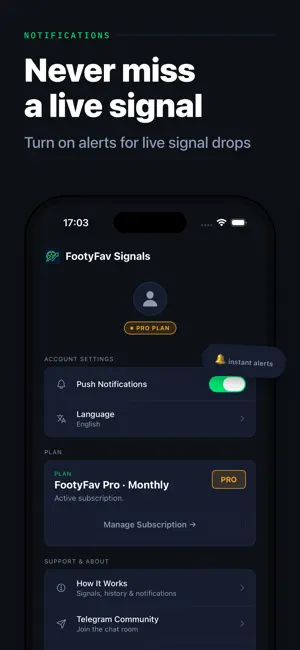 FootyFav Signals screenshot 4