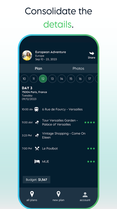 Plan WeGo - Travel Planner iPhone screenshot 2 - Travel app