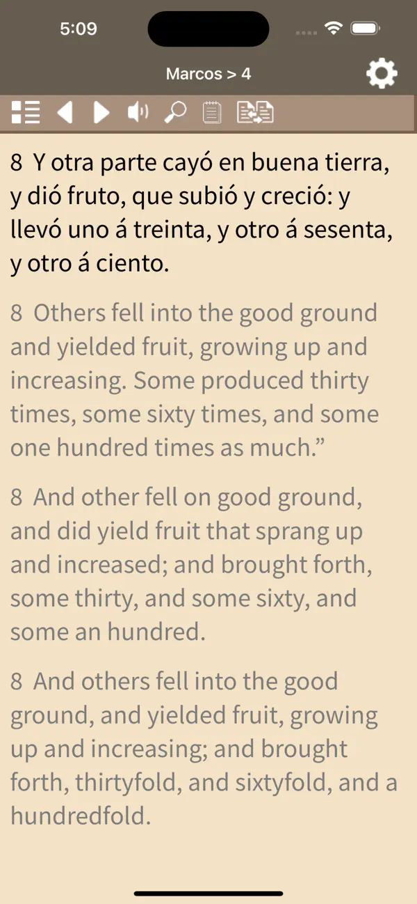 Screenshot #1 pour Seed Bible English Spanish