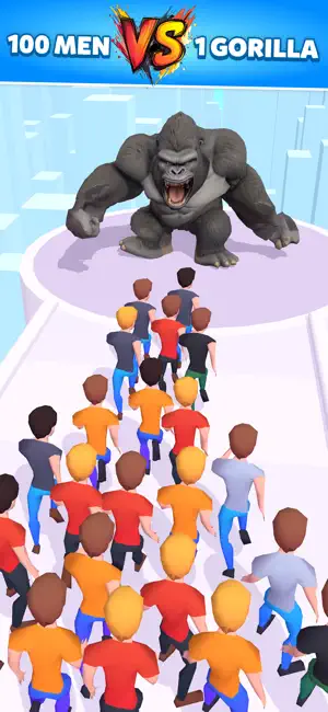 100 Men VS 1 Gorilla screenshot 1