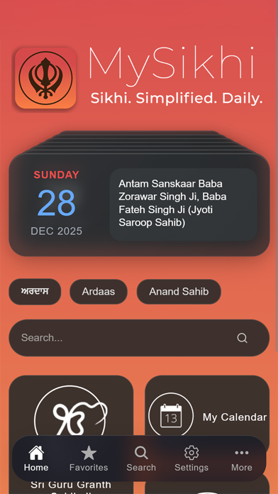 Screenshot #1 pour MySikhi: Nitnem Gutka Calendar