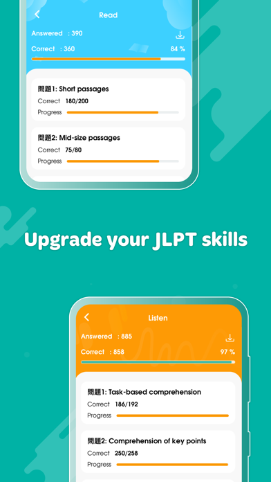 JLPT test N1-N5 - Migii Screenshot