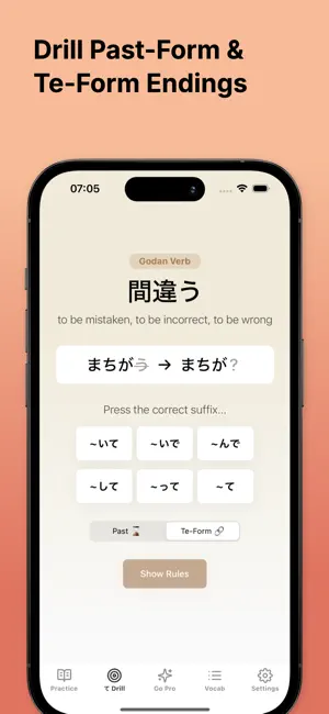 ConjuDojo Japanese Conjugation screenshot 2