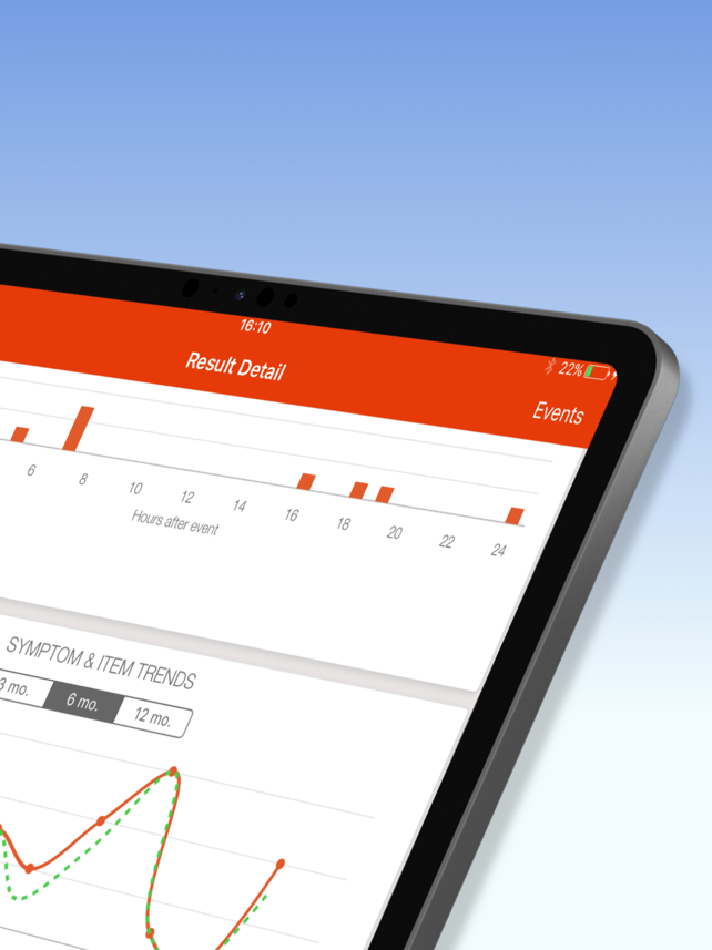 mySymptoms Food Diary Screenshot