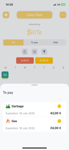 BillTo - Bills Manager screenshot