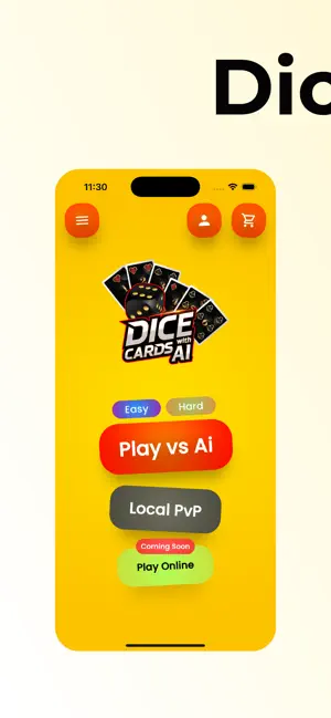 Dice Cards: Play vs Ai screenshot 1