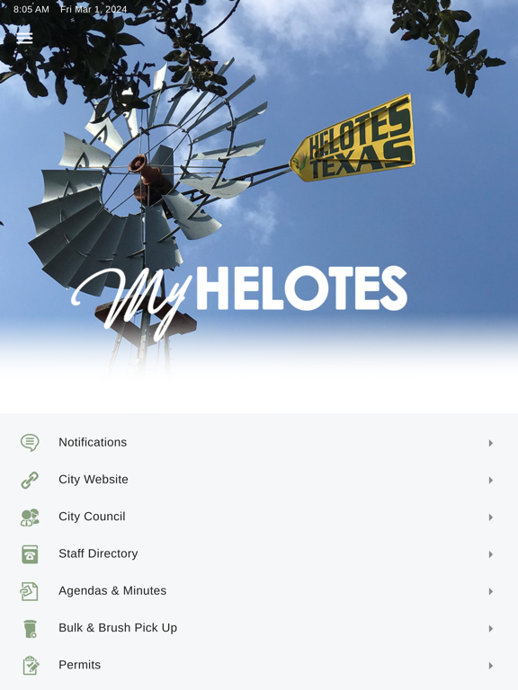 My Helotes iPad screenshot 1 - Utilities app