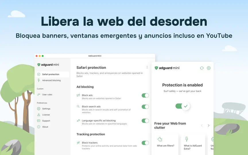 Captura de pantalla de AdGuard: Ad Blocker For Safari en iPhone 2