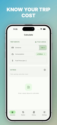 FuelFare：出行费用计算器 screenshot