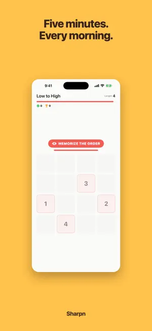 Sharpn: 5-Min Brain Warm-Up screenshot 2