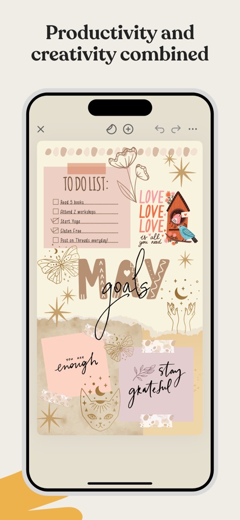 Planner & Journal - Zinnia - Dieses Tool hilft bei der Festlegung von Monatszielen und bietet zahlreiche dekorative Elemente, um die Planung visuell ansprechend und motivierend zu gestalten.