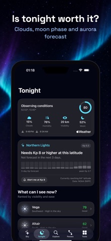 Sky Map: Stars & Planets iPhone screenshot