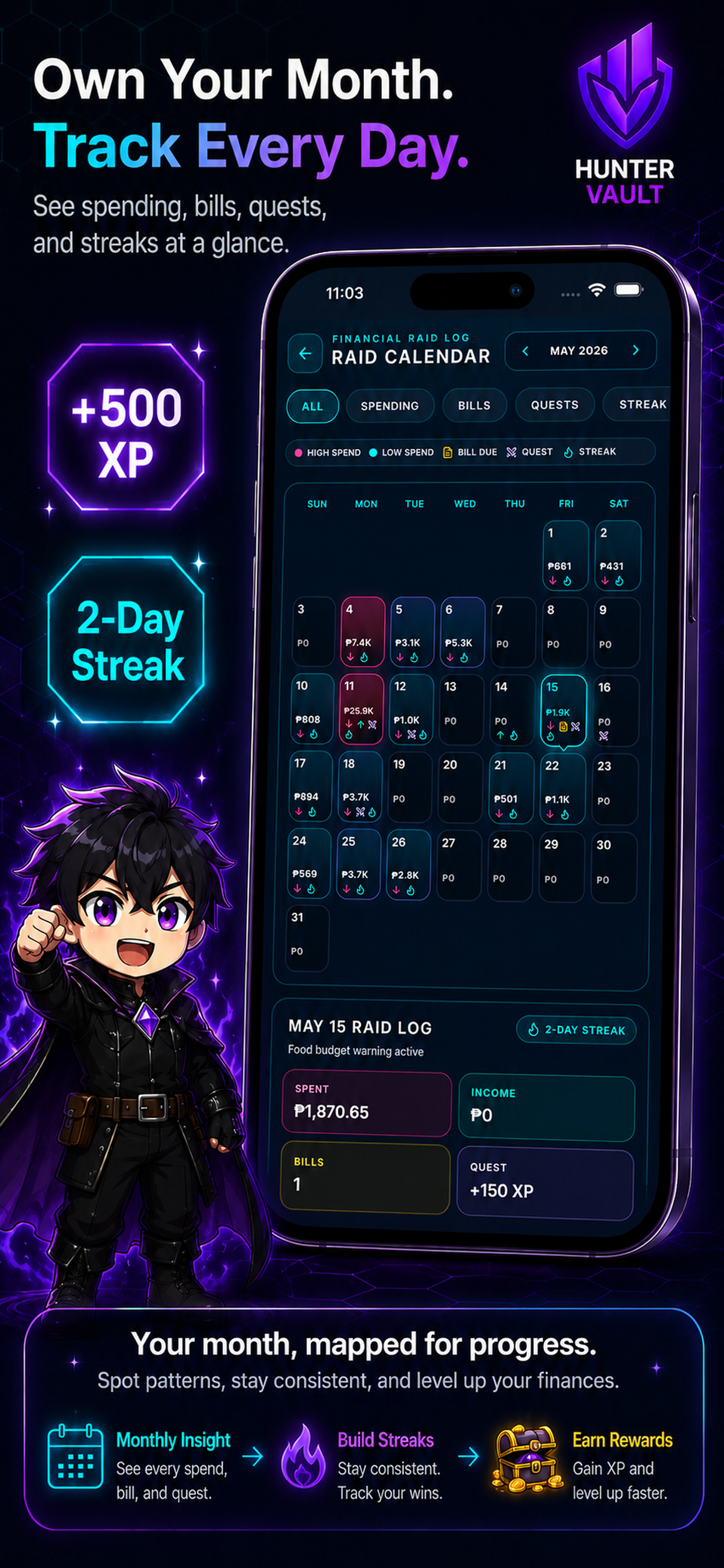 Hunter Vault: Level Up Finance