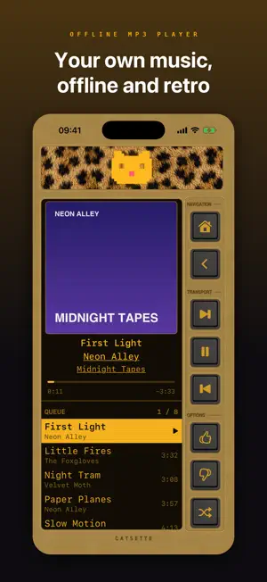 Catsette: Offline MP3 Player screenshot 1