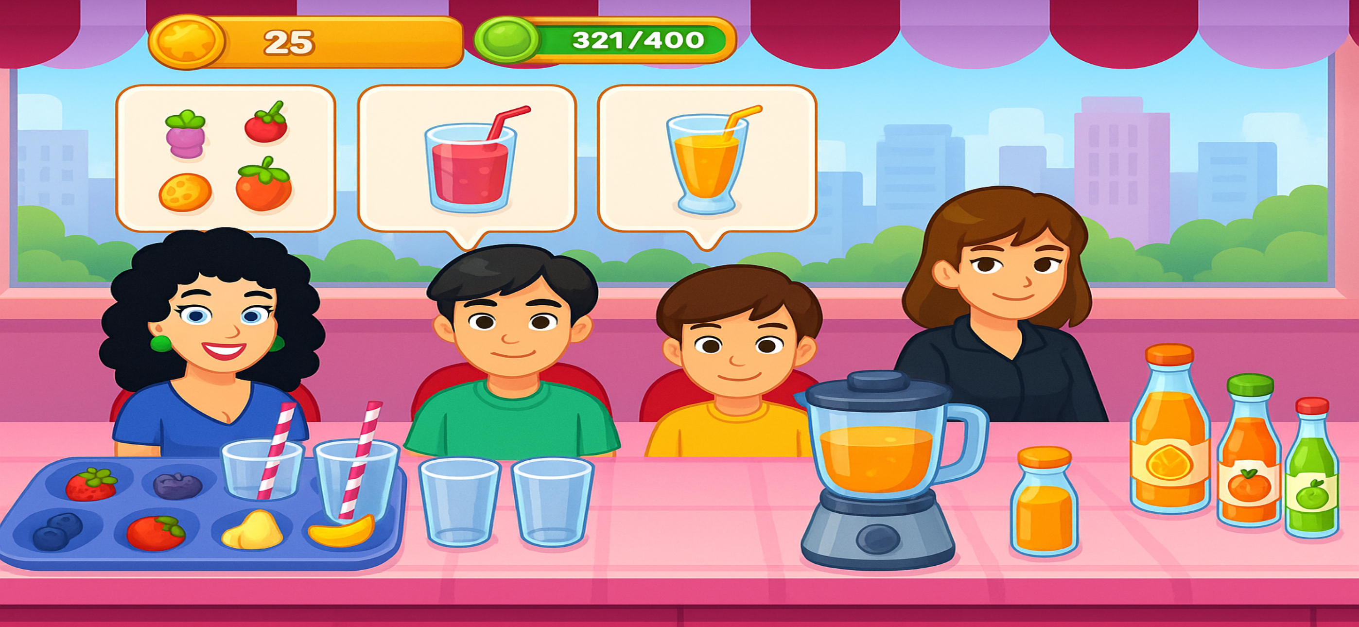 Juice blast: Sort match Puzzle