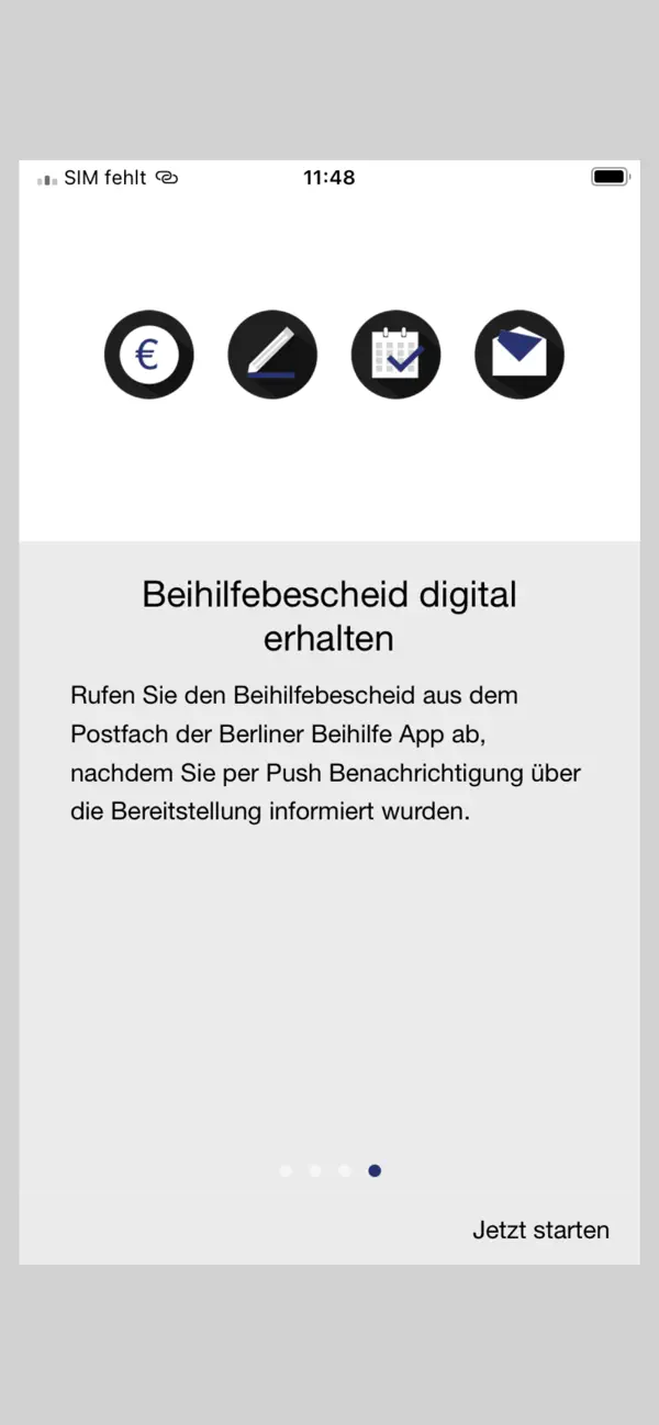 Screenshot #3 pour Berliner Beihilfe App