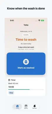 Laundry Tap: Washer Timer screenshot 1
