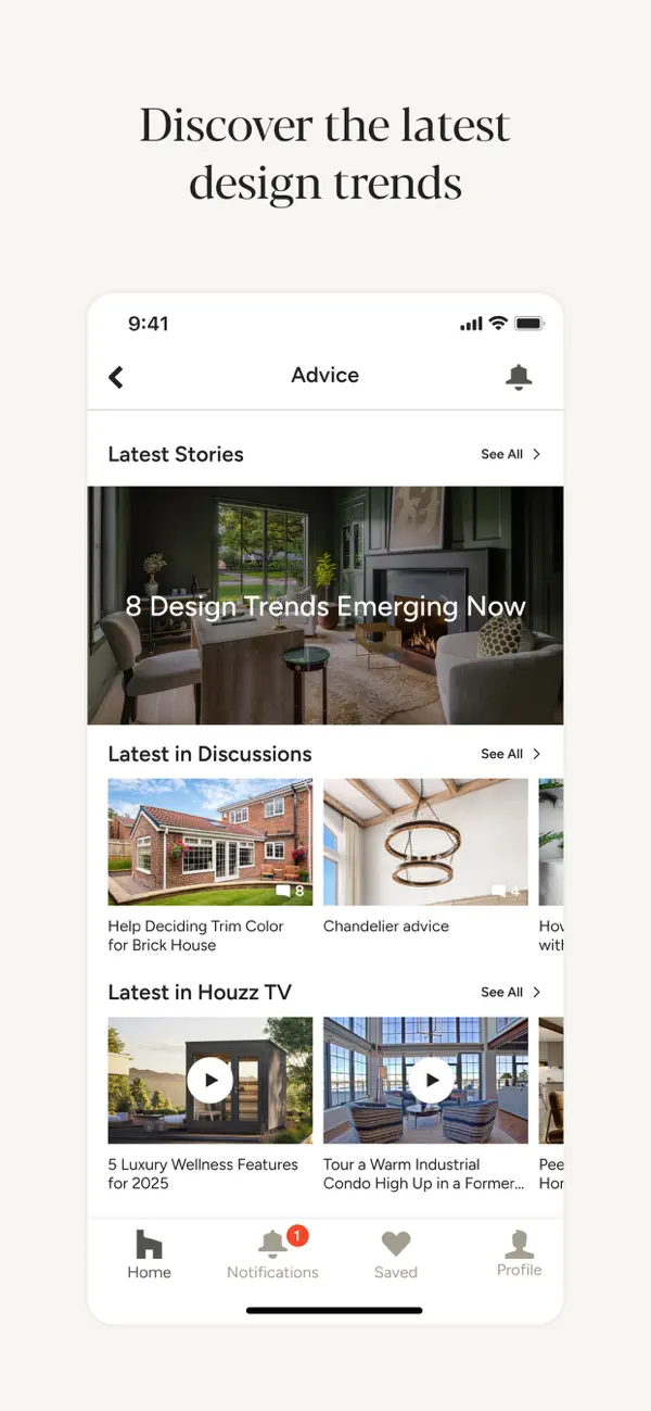 #5. Houzz - Home Design & Remodel (iOS) Podle: Houzz Inc.