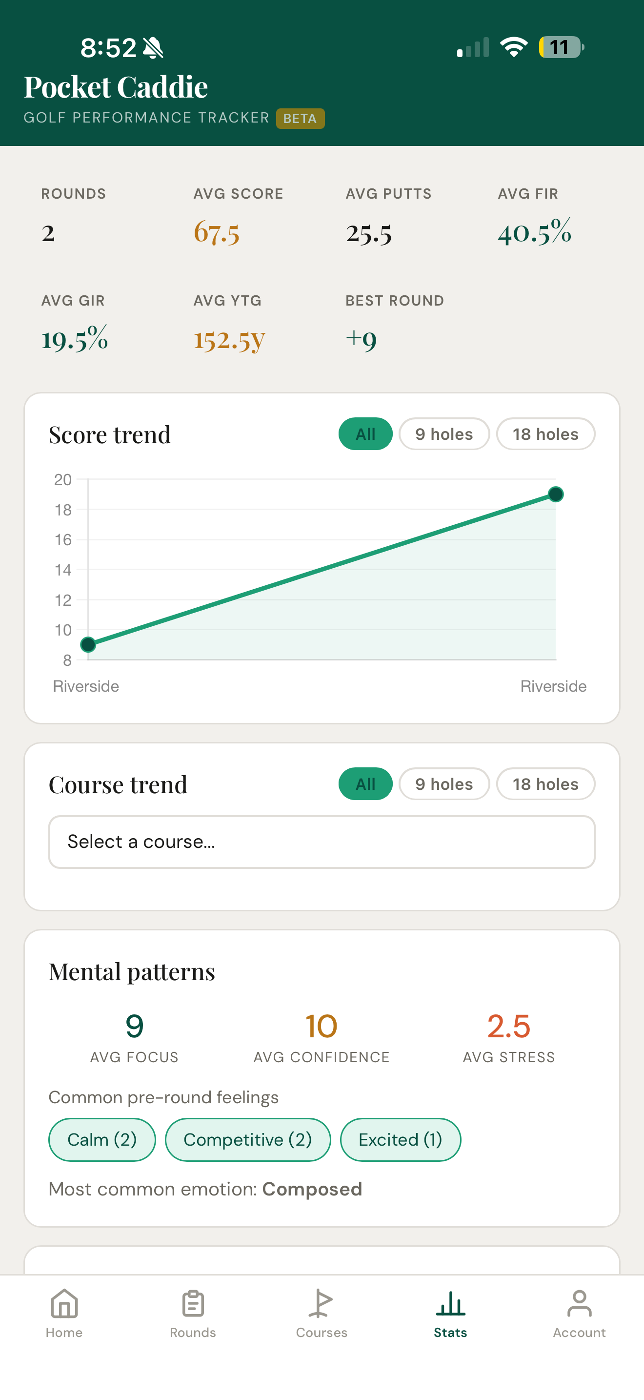 Pocket Caddie: Golf Tracker