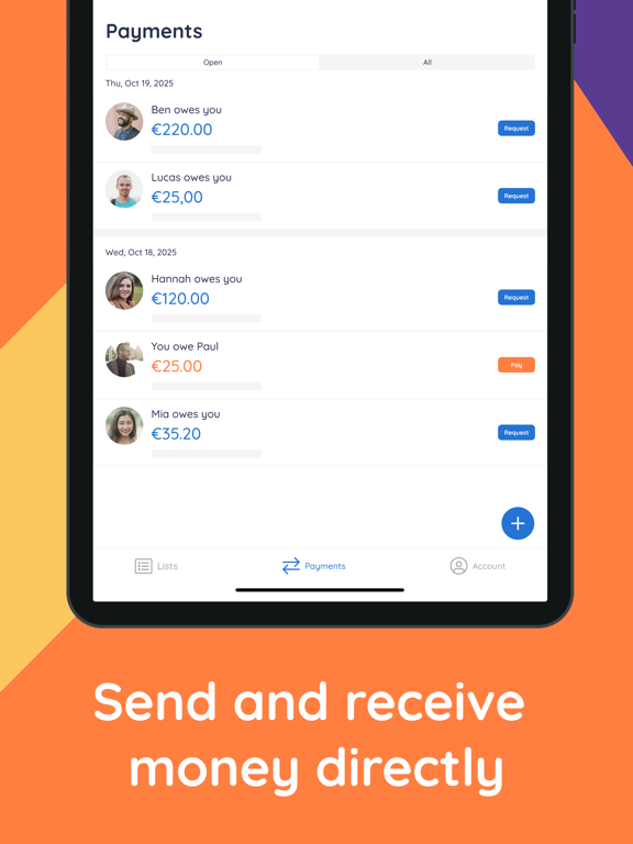 Splitser - WieBetaaltWat iPad screenshot 8 - Finance app