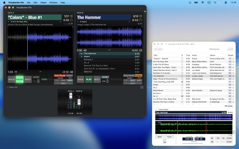 Screenshot #2 pour PlayBacker lite