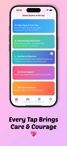 Mom Motivation Calm & Care iPhone screenshot