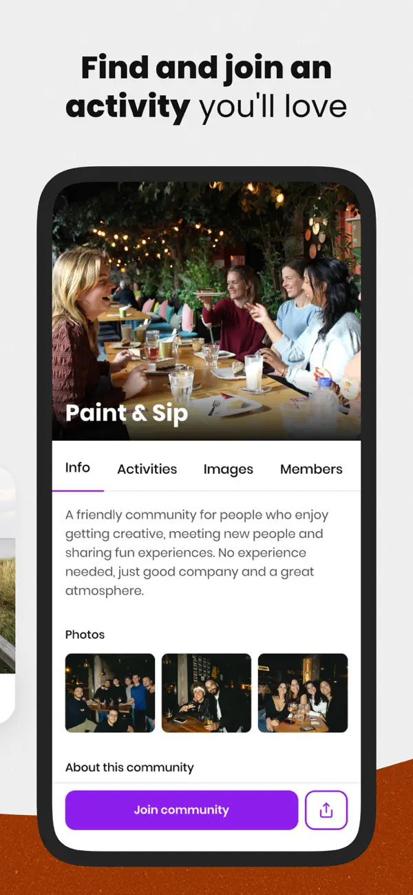 Amigos - Meet fun people iOS app screenshot showing feature 4