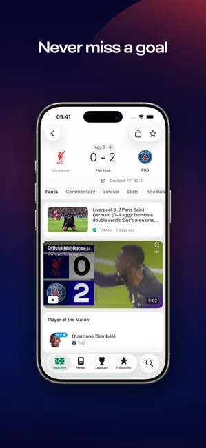 FotMob - Soccer Live Scores iPhone screenshot 5