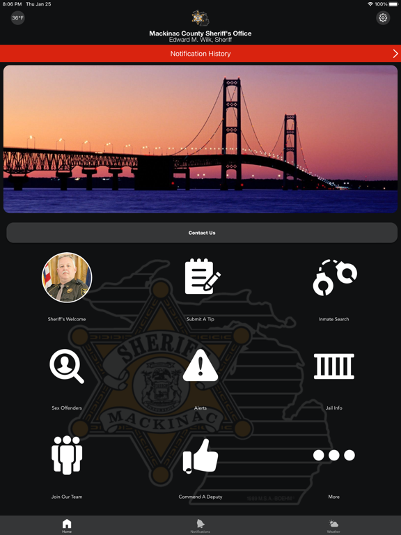 Mackinac County Sheriff MI iPad screenshot 1 - Reference app