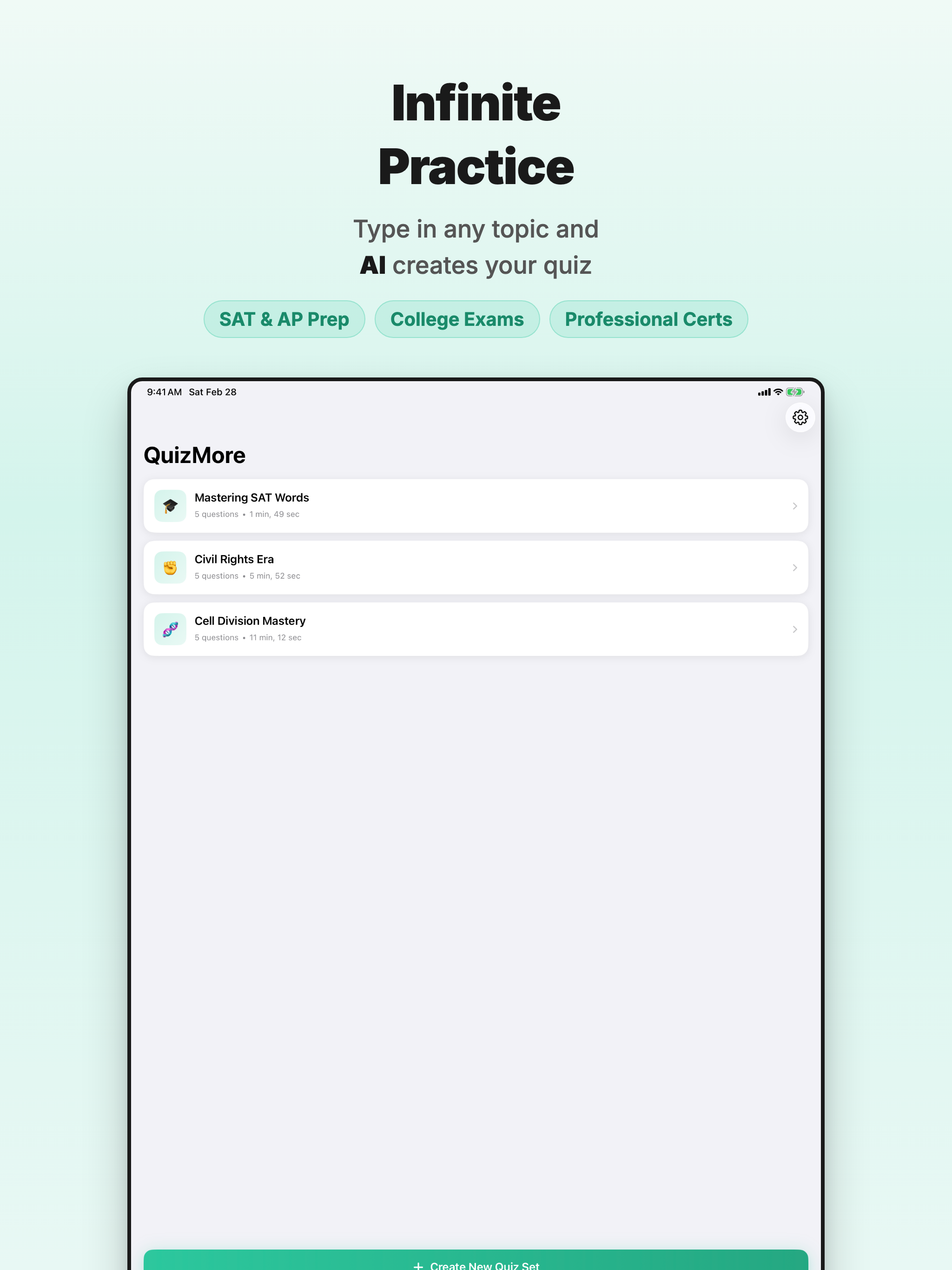 QuizMore – AI Quiz Generator screenshot 6