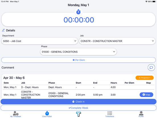 Screenshot #5 pour Traqspera Timesheets