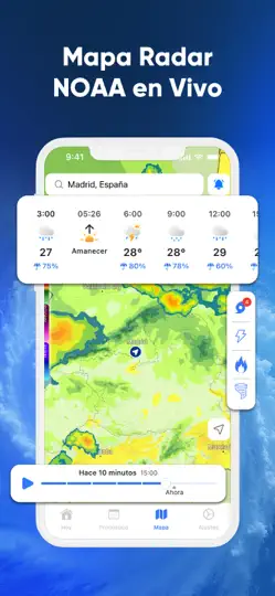 Captura de pantalla de Mapa Radar NOAA En Vivo en iPhone 6