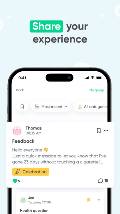 Quit smoking for good - Kwit iPhone screenshot 7 - Health & Fitness app