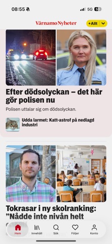 Värnamo Nyheter iPhone screenshot 1