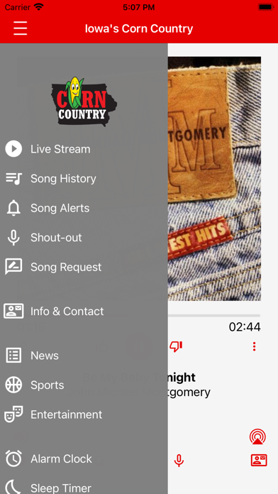 106.5 Corn Country iPhone screenshot 2 - Entertainment app