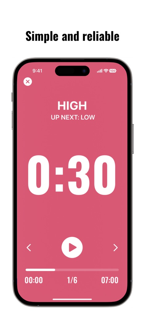 Simple HIIT - Interval Timer - Health & Fitness App | MWM