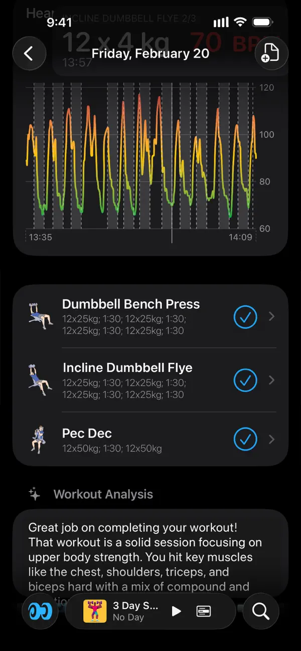 Reps & Sets 26 iPhone App Screenshot 3 – Gesundheit & Fitness