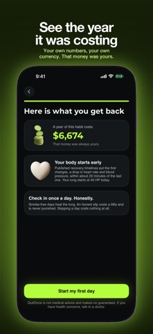 QuitOnce: Quit Smoking & Vape Screenshot 6 of 10