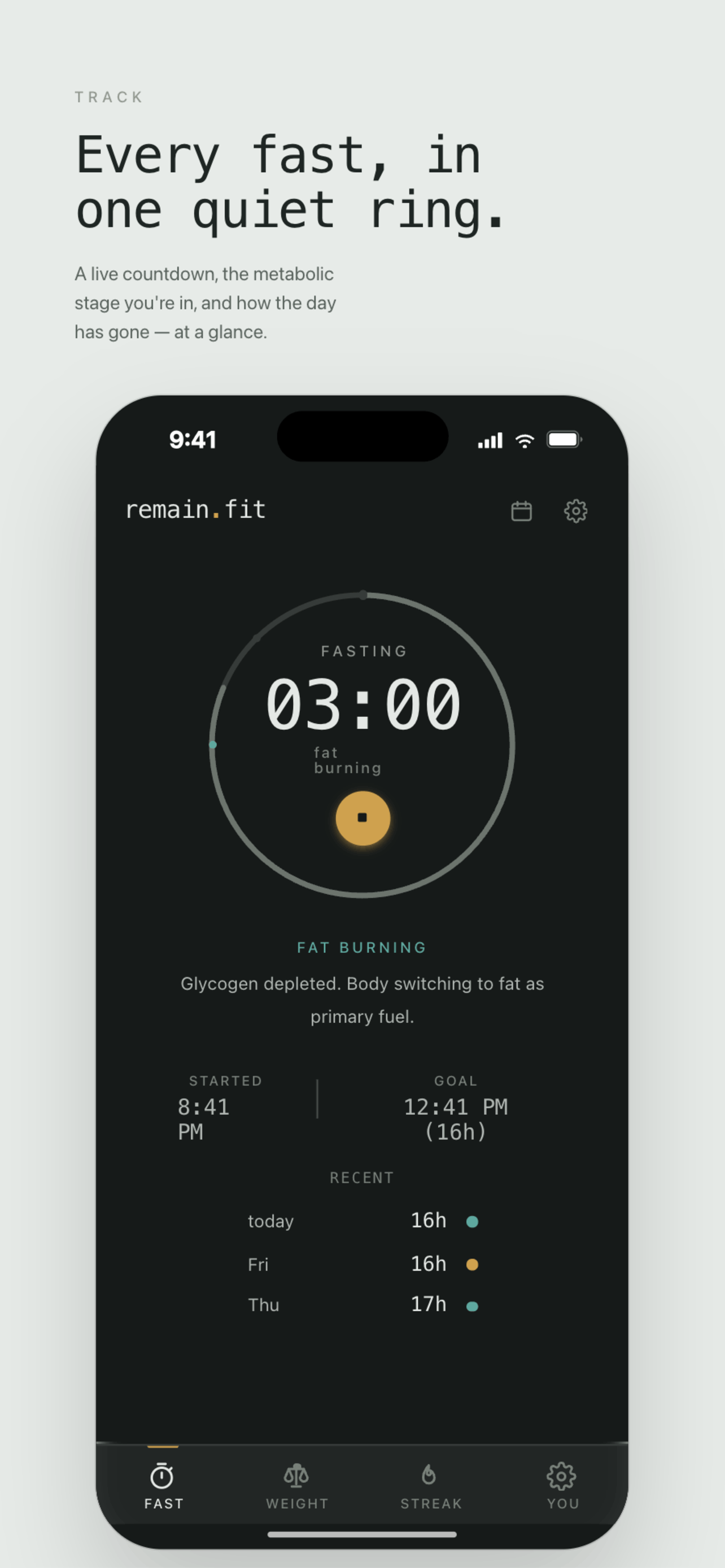 remain.fit: Fasting & More