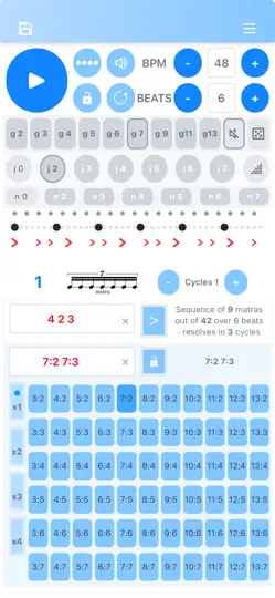 Capture d'écran de K-metronome sur iPhone 5
