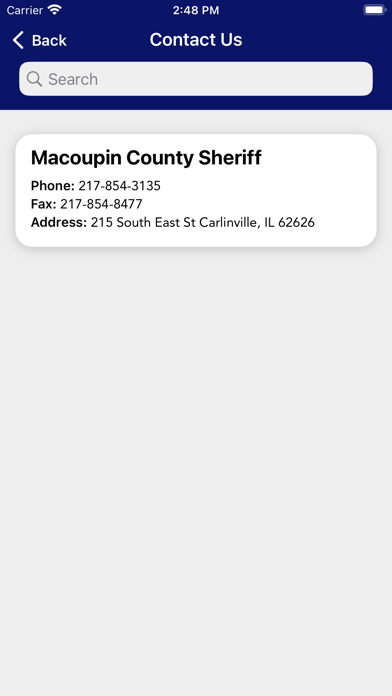 Macoupin County Sheriff IL Screenshot