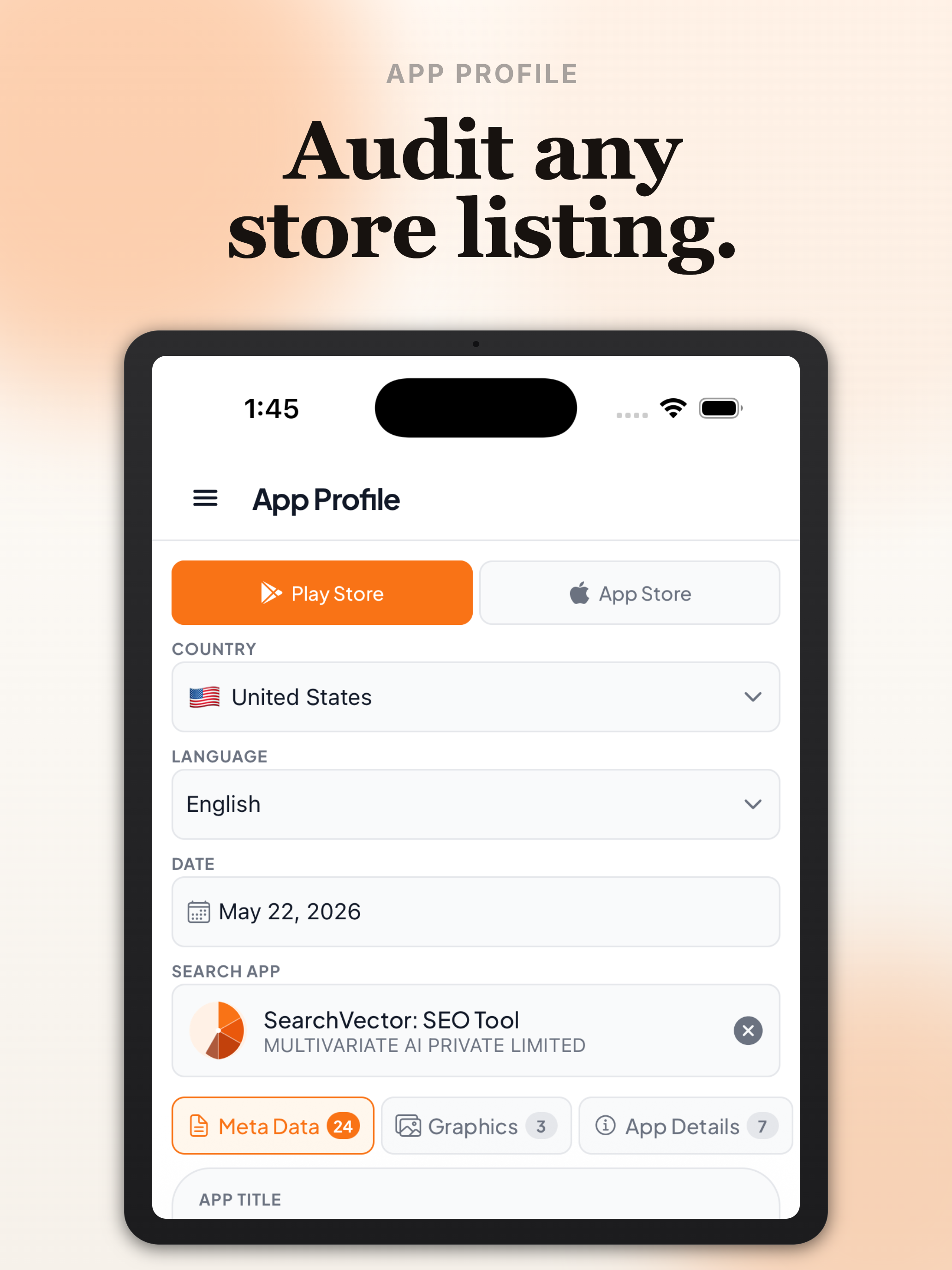 AppVector: ASO Rank Tracker
