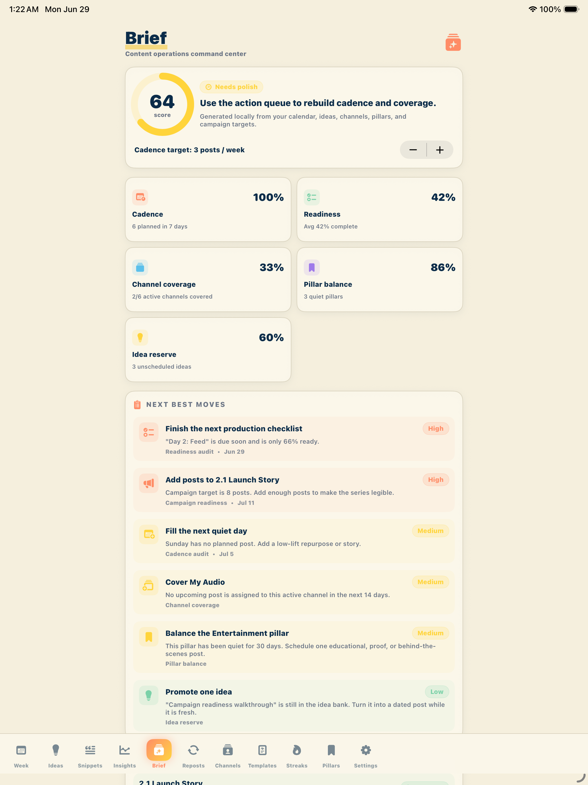 CrossPlan iPad screenshot 2 of 5