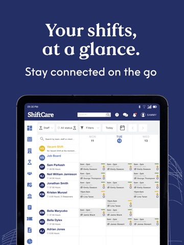 ShiftCare iPad screenshot 1